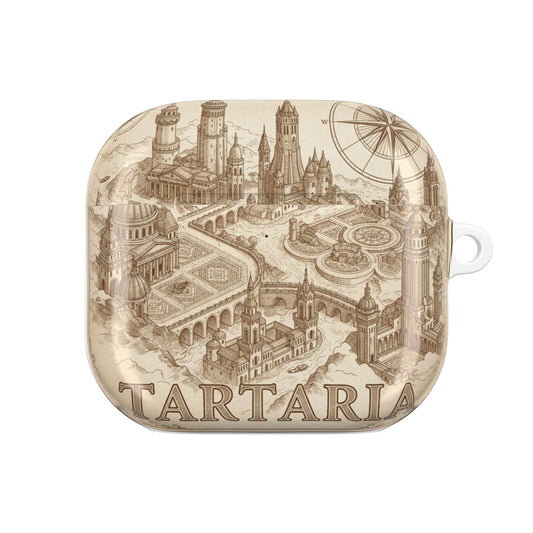 Tartaria AirPod Case — Vintage Fantasy Cityscape Protective Cover