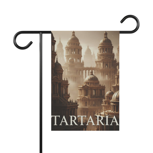 Tartaria Garden Flag — Vintage Fantasy Architectural House Banner