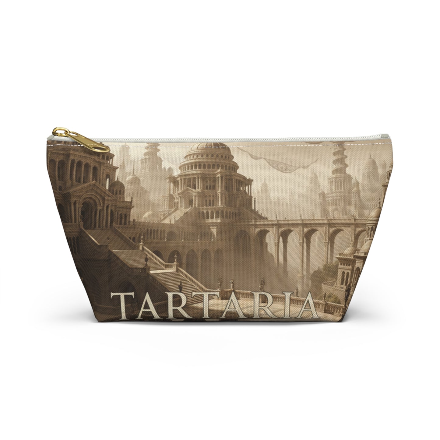 Tartaria Accessory Pouch - Fantasy Cityscape Travel Makeup Bag