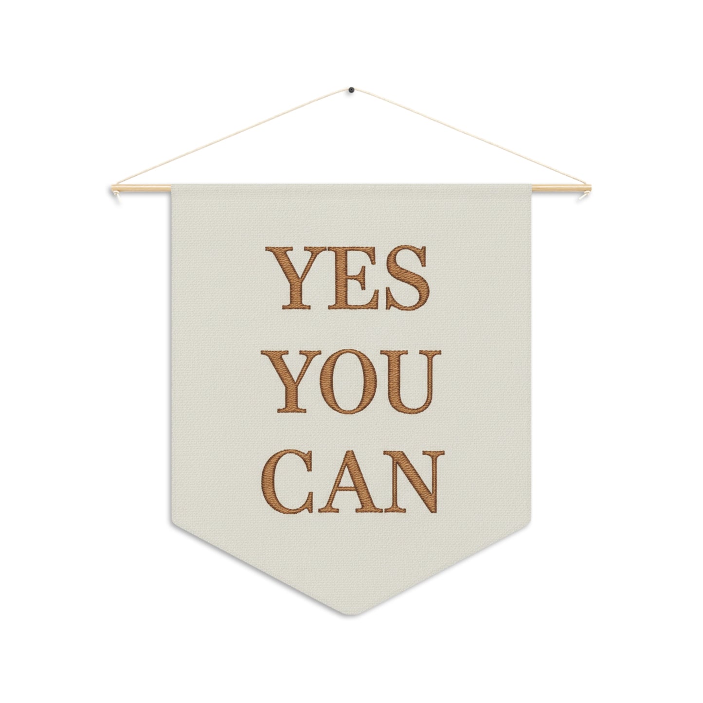 YES YOU CAN Pennant Wall Banner –/"Home Decor, Inspirational Office & Dorm Accent
