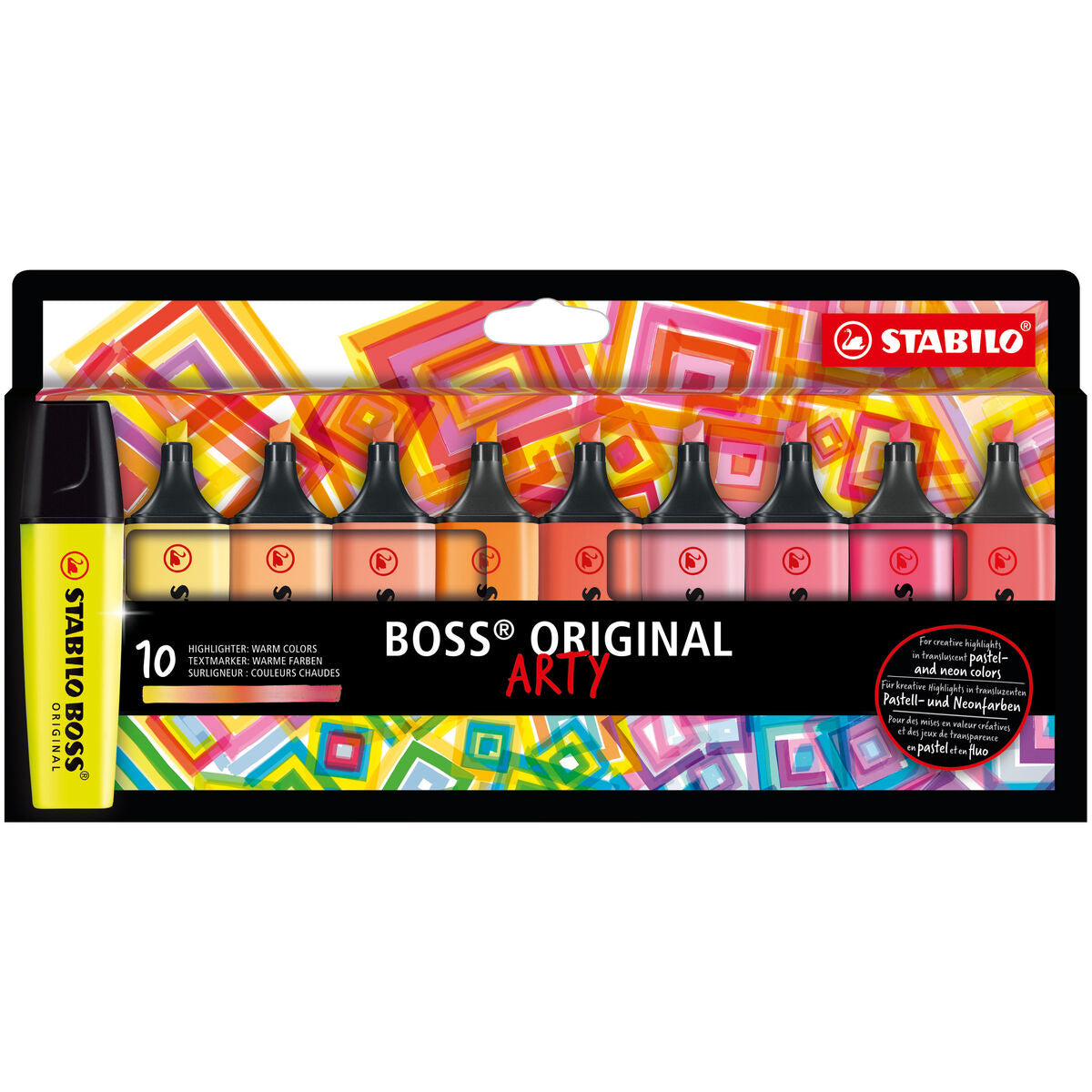 Fluorescent Marker Set Stabilo Boss Original Arty 10 Pieces Multicolour-0