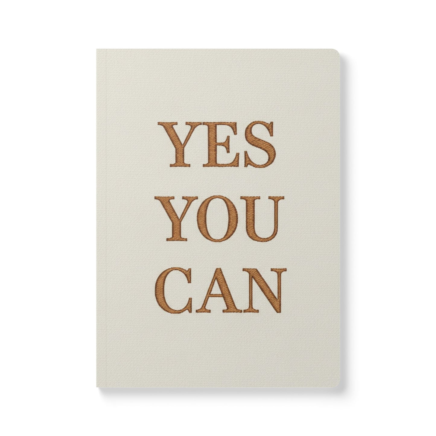 Yes You Can Softcover Journal — Motivational Lined Notebook for Goal Setting & Daily Reflection