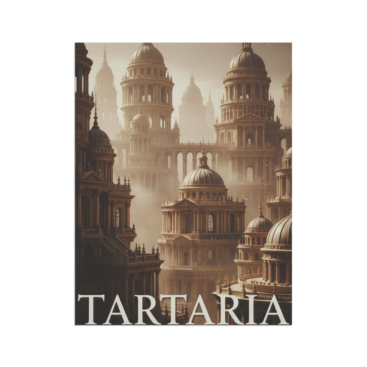 Tartaria Garden Flag — Vintage Fantasy Architectural House Banner