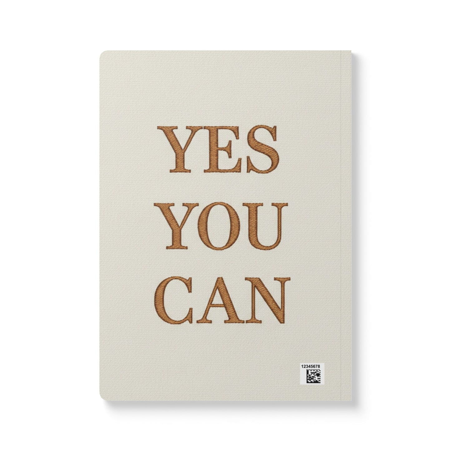Yes You Can Softcover Journal — Motivational Lined Notebook for Goal Setting & Daily Reflection