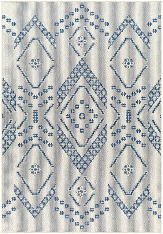 Helga Blue Area Rug - Clearance-0