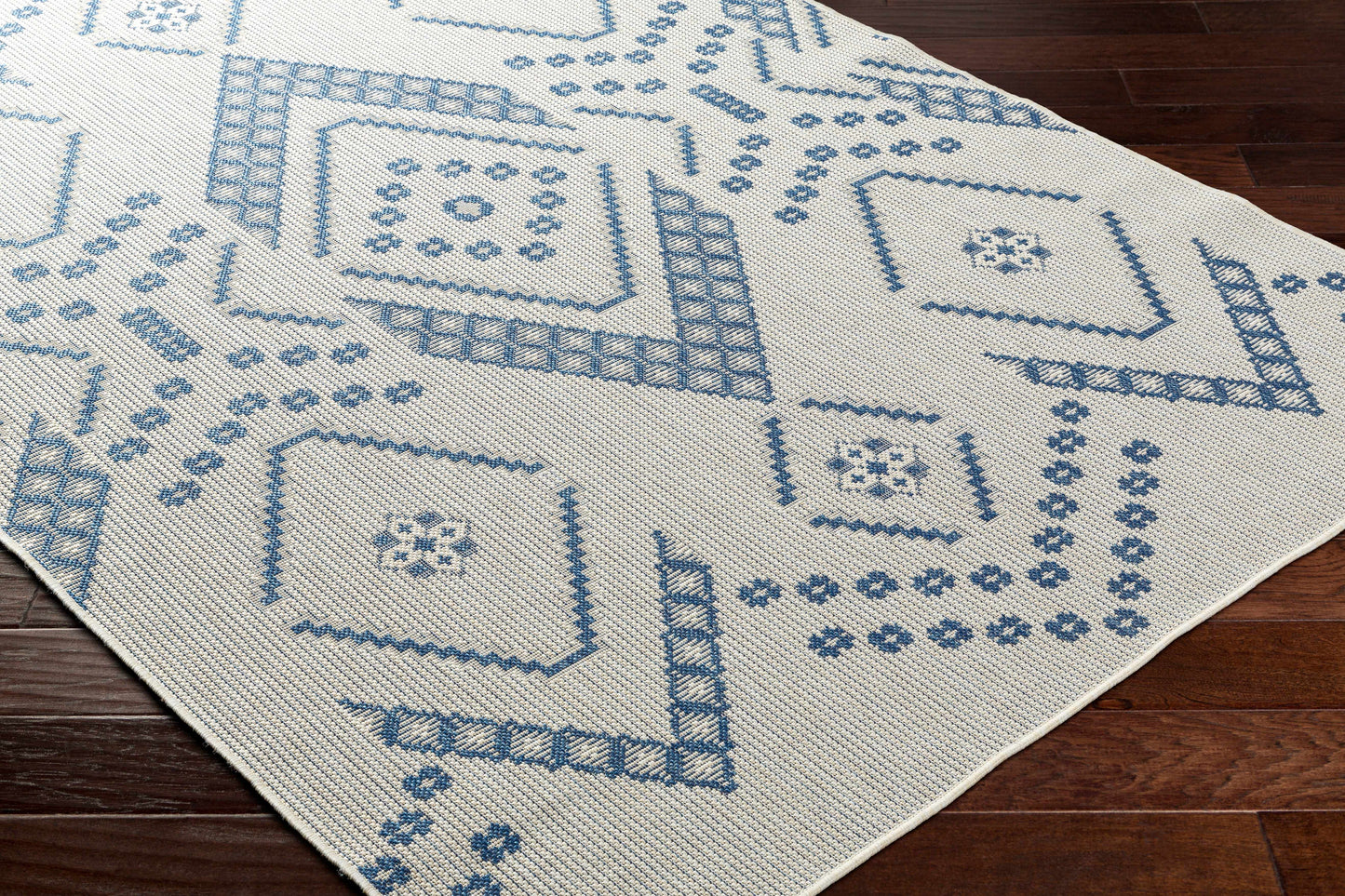 Helga Blue Area Rug - Clearance-2