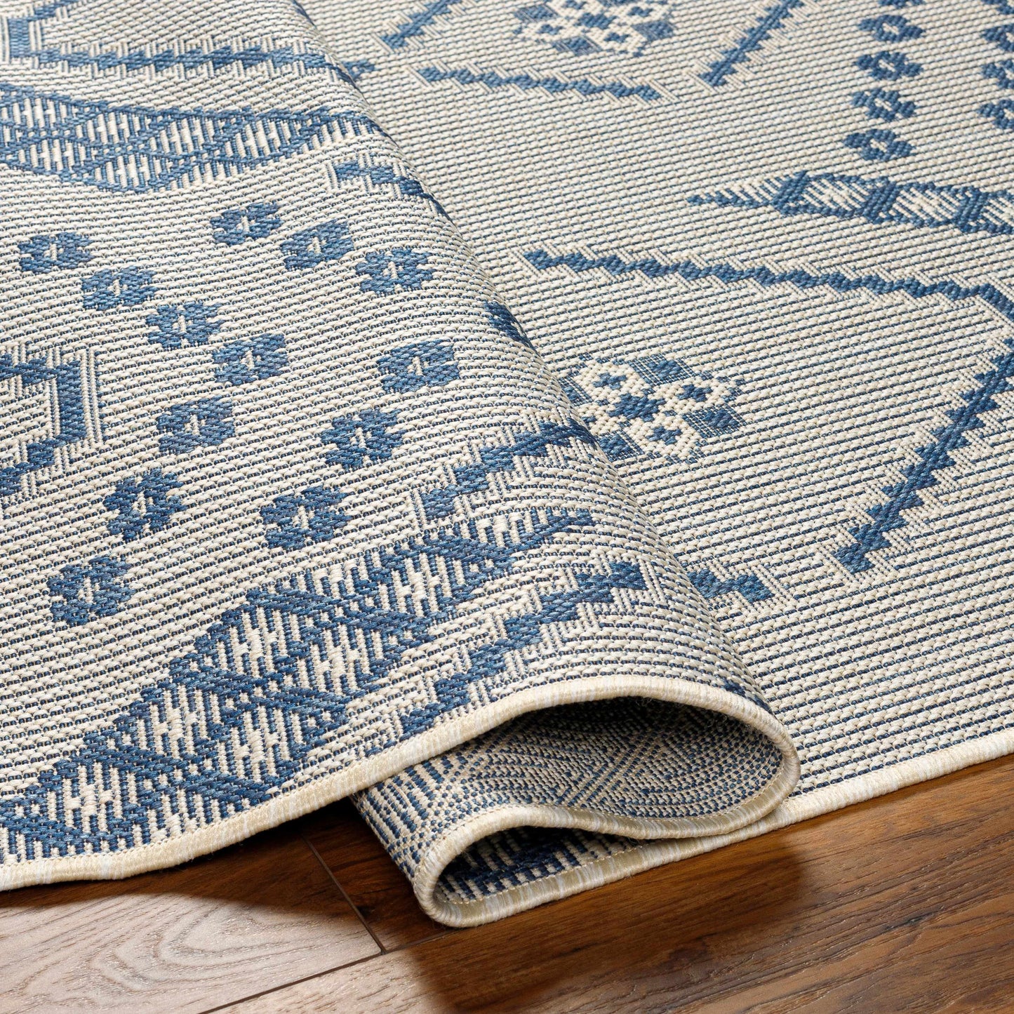Helga Blue Area Rug - Clearance-3