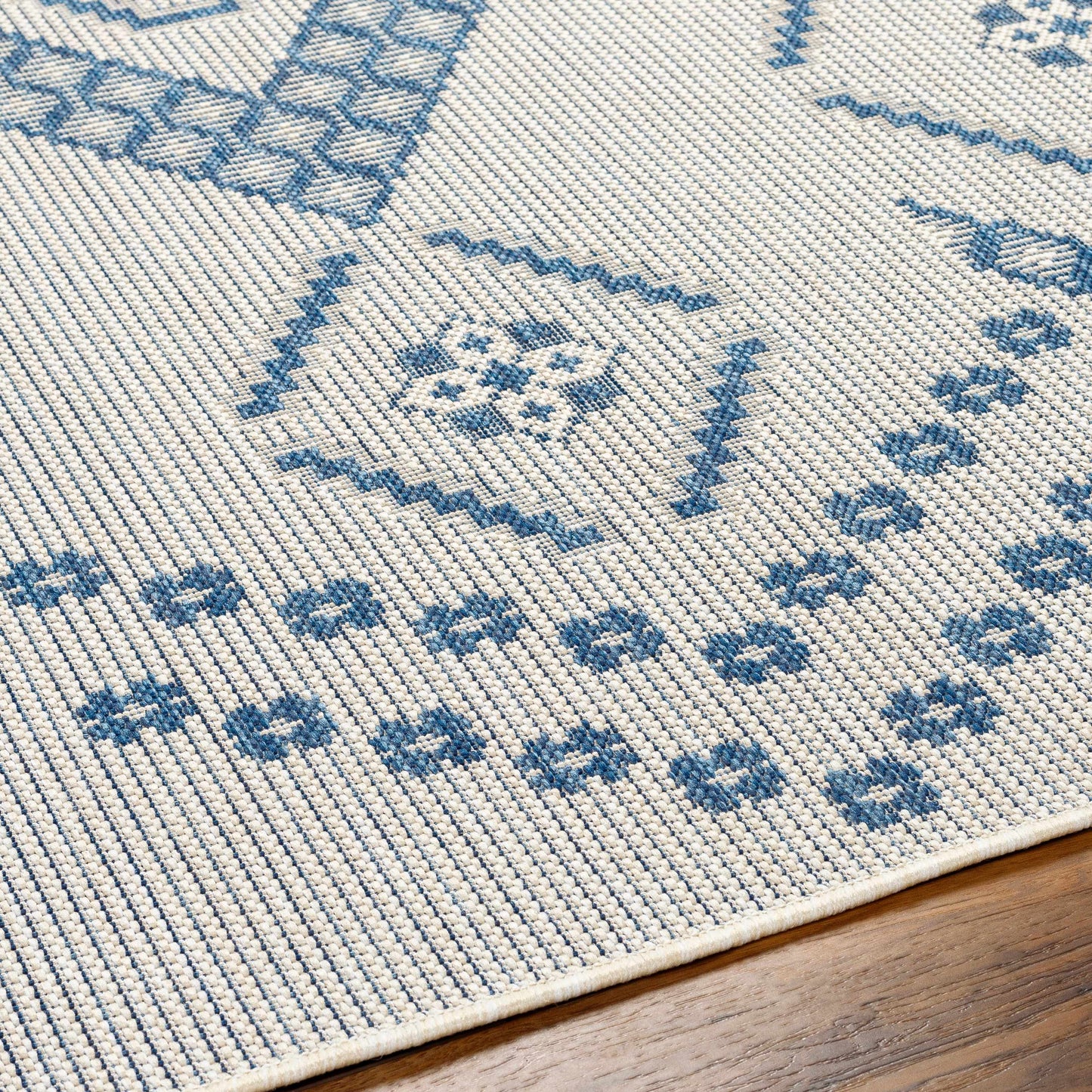 Helga Blue Area Rug - Clearance-4